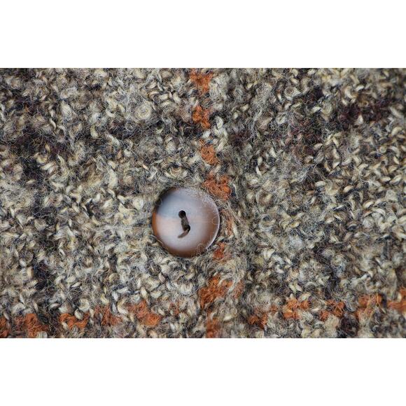 Checkered Wool Sweater Jacket - Picture 9 of 13